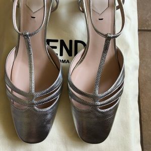 Fendi T-Strap T-Bar Sandals